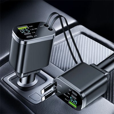 Chargeur allume cigare | fils rétratable - Fallaitipenser auto accessoires